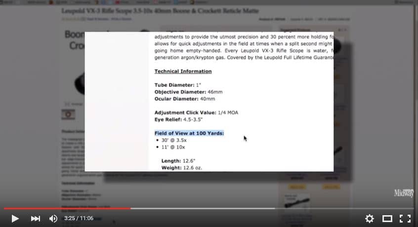 Choosing scope image M
