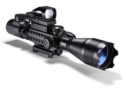 Best .22 Rifle Scope Aipa AR15 Tactical Rifle Scope Combo C4-12x50