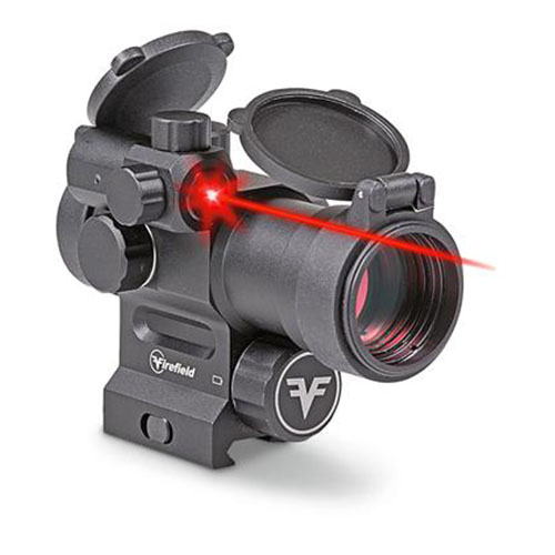product photo of a red dot sight optic
