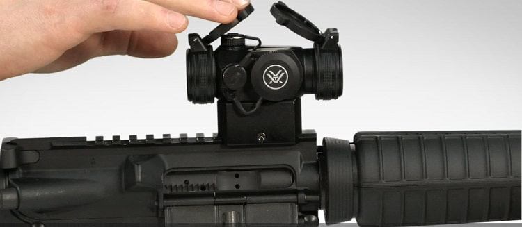Sparc 2 Red Dot mounted on a rifle